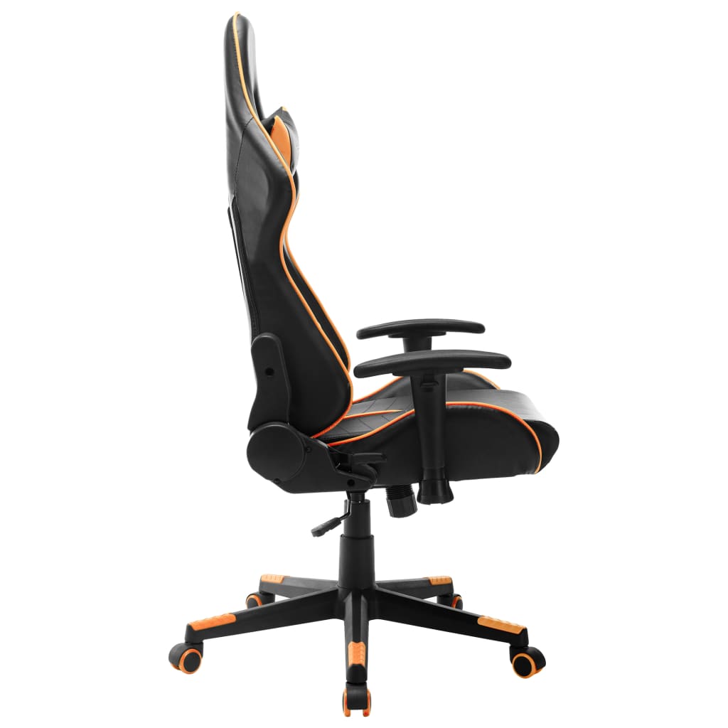 vidaXL fekete és narancssárga műbőr gamer szék