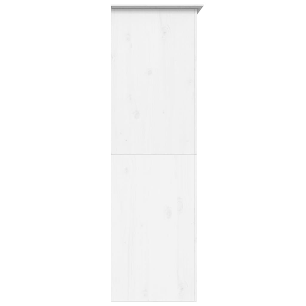 vidaXL BODO fehér tömör fenyőfa ruhásszekrény 101 x 52 x 176,5 cm