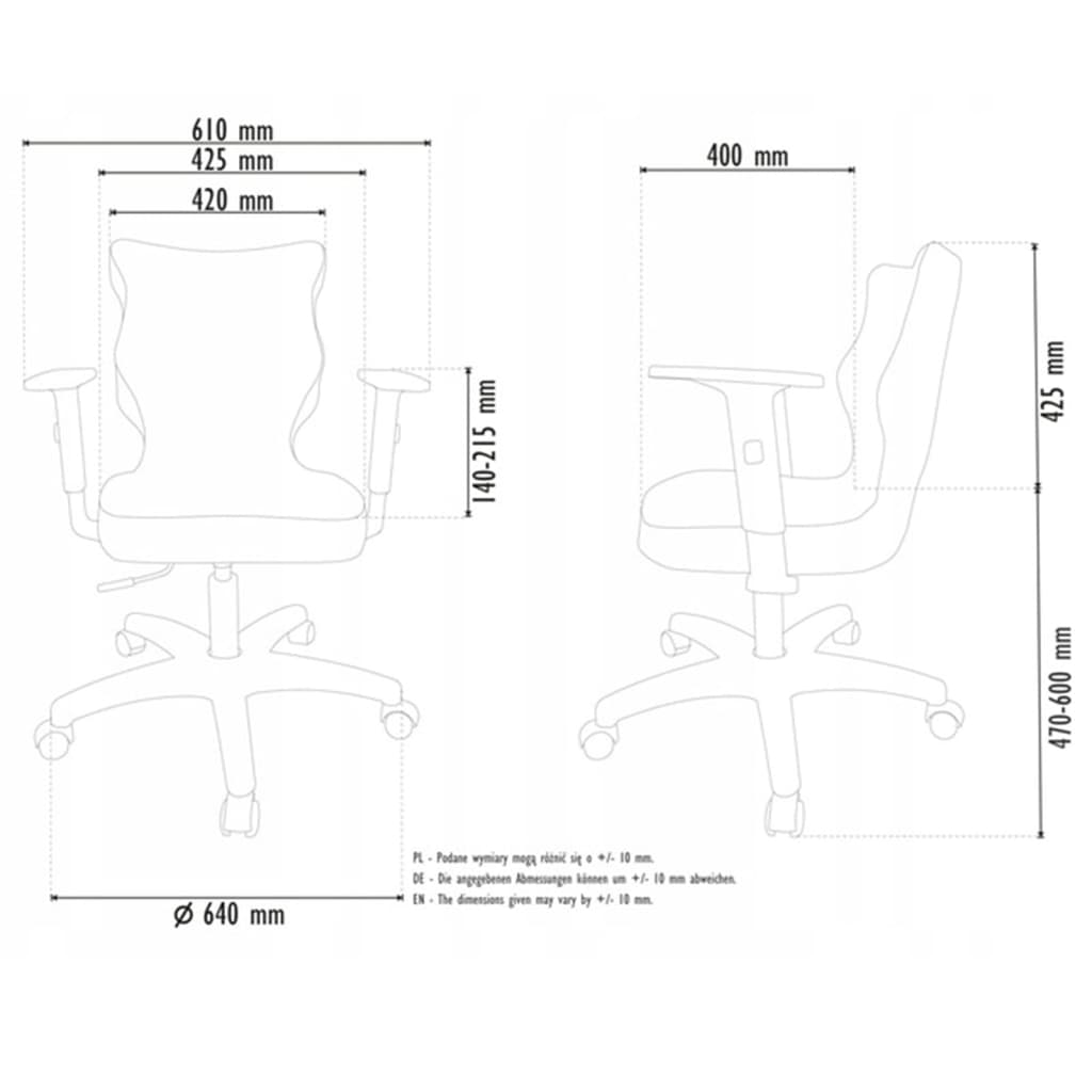 Entelo Good Chair Duo VS01 fekete-szürke gyermekíróasztali szék