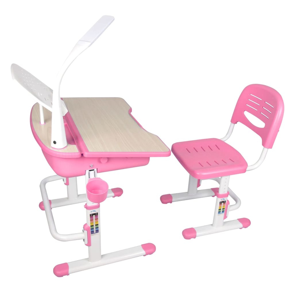 Vipack Comfortline 301 rózsaszín-fehér gyerekíróasztal székkel