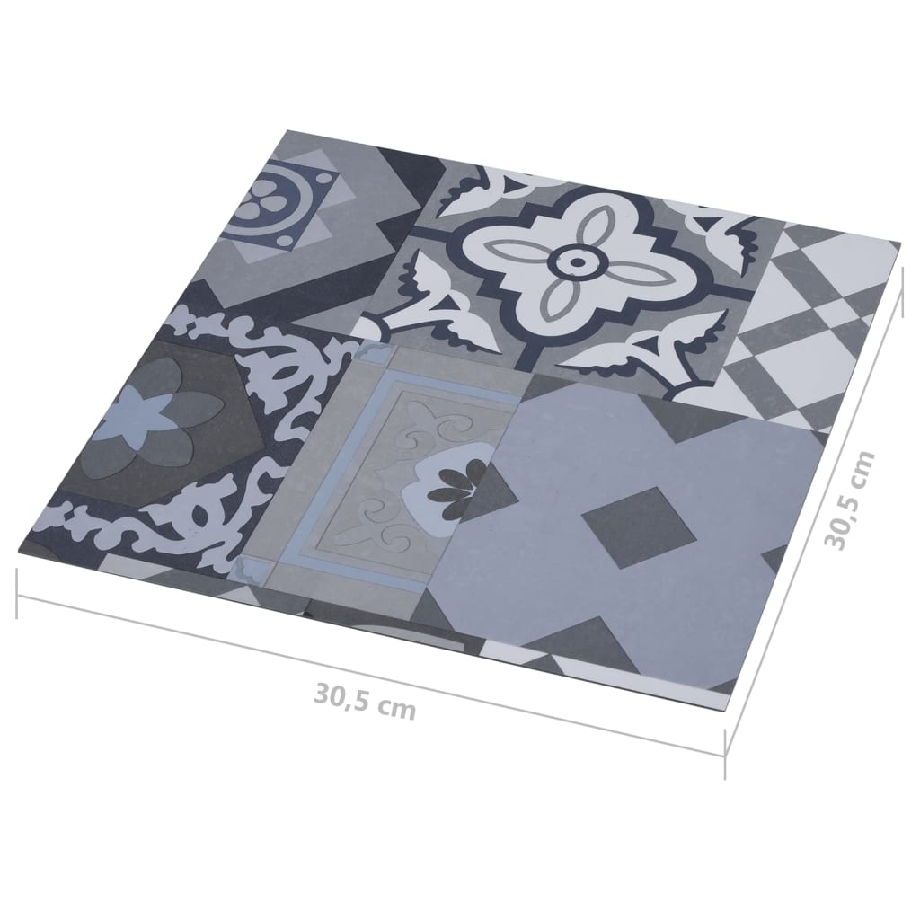 vidaXL 20 db színes mintás öntapadó PVC padlólap 1,86 m²