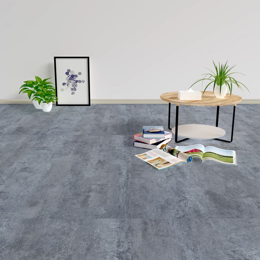 vidaXL szürke márványmintás öntapadó PVC padlólapok 5,11 m²