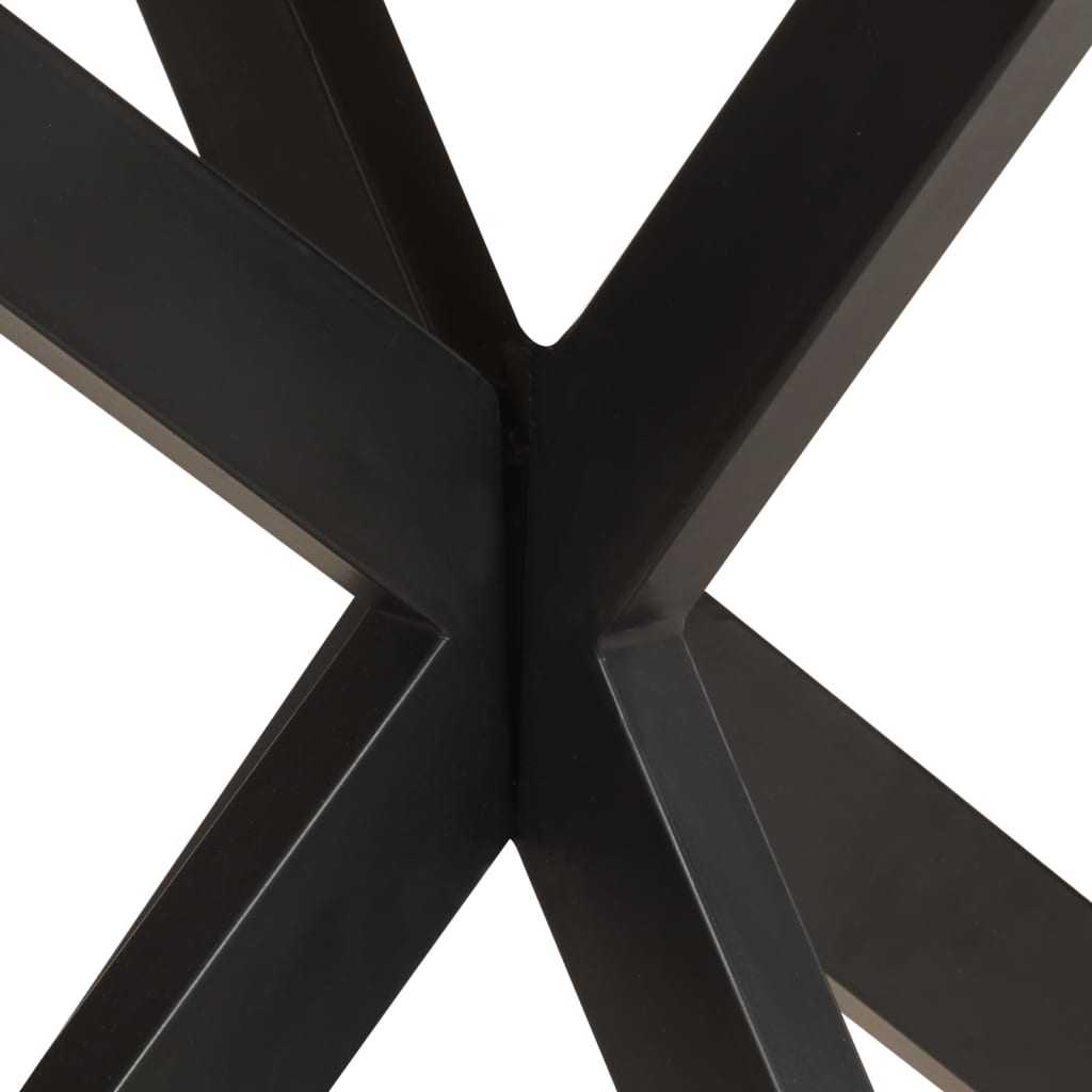 vidaXL tömör akácfa étkezőasztal paliszander felülettel 140x80x75 cm