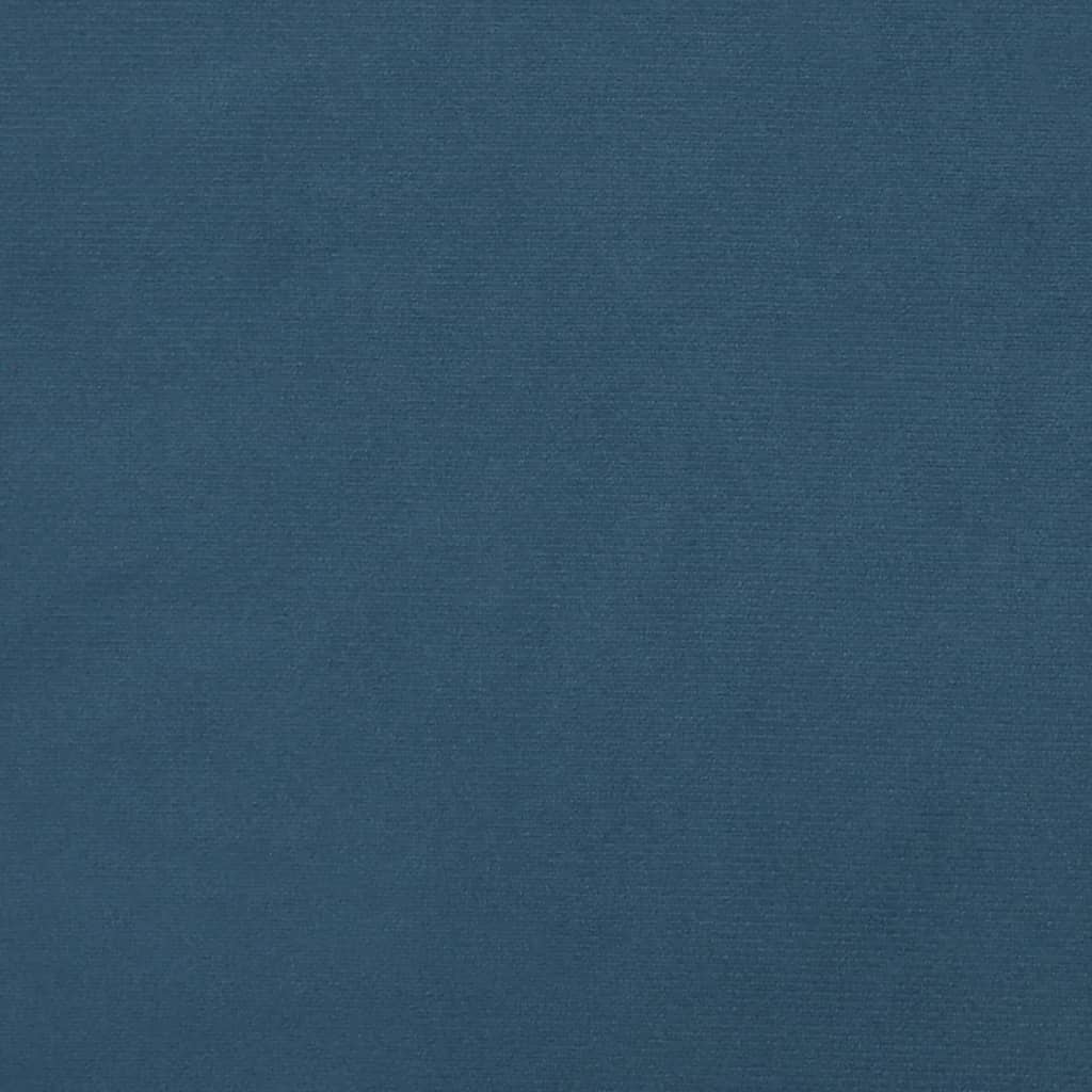 vidaXL kék bársony ágykeret 120 x 200 cm