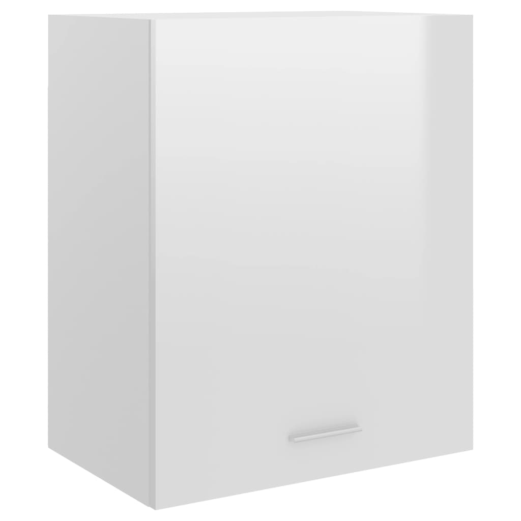 vidaXL magasfényű fehér forgácslap függő szekrény 50 x 31 x 60 cm