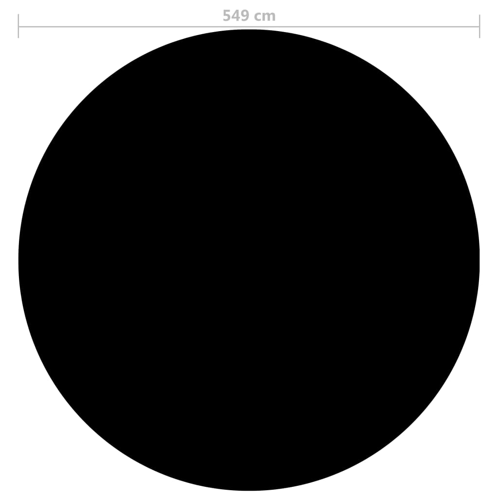 vidaXL fekete polietilén medence takaró 549 cm