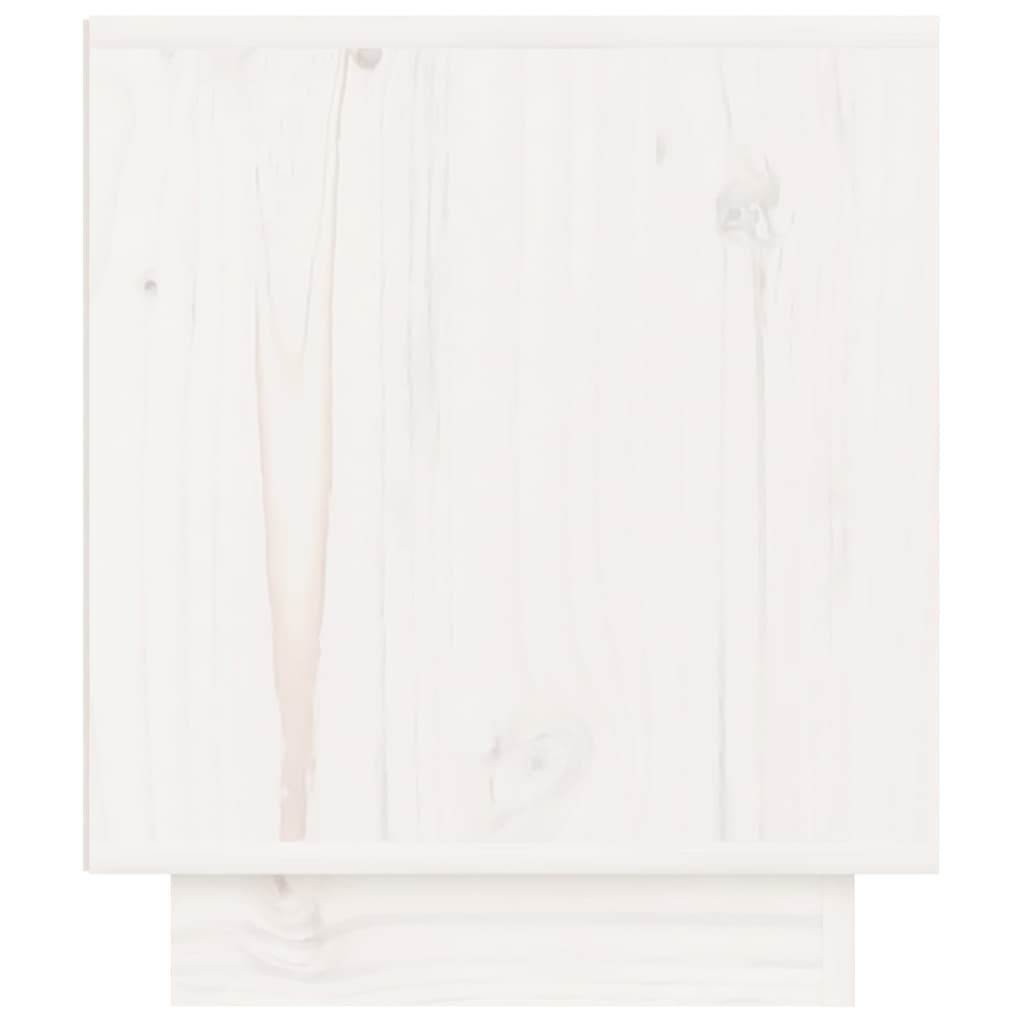 vidaXL 2 darab fehér tömör fenyőfa éjjeliszekrény 40 x 34 x 40 cm