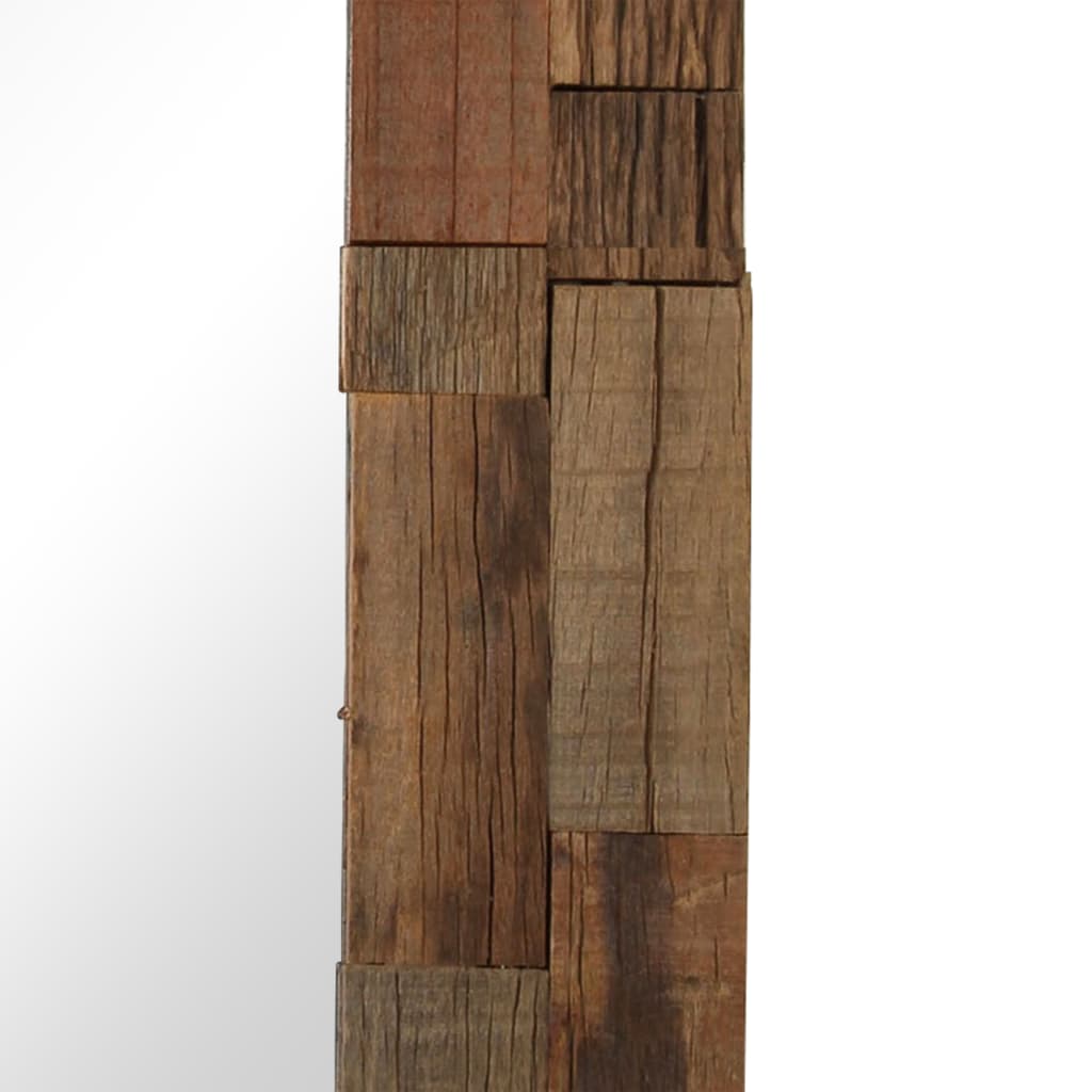 vidaXL tömör újrahasznosított fa keretű tükör 50 x 110 cm