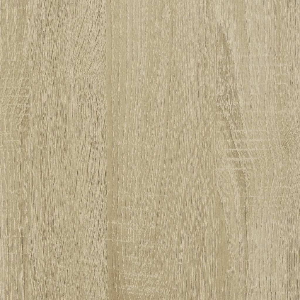 vidaXL sonoma tölgyszínű szerelt fa ágykeret 90 x 190 cm