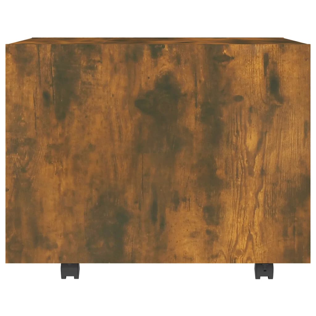 vidaXL füstös tölgyszínű szerelt fa dohányzóasztal 55 x 55 x 40 cm