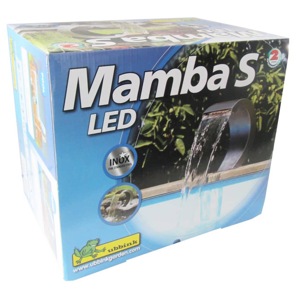 Ubbink Mamba S-LED-es rozsdamentes acél vízesés 7504632