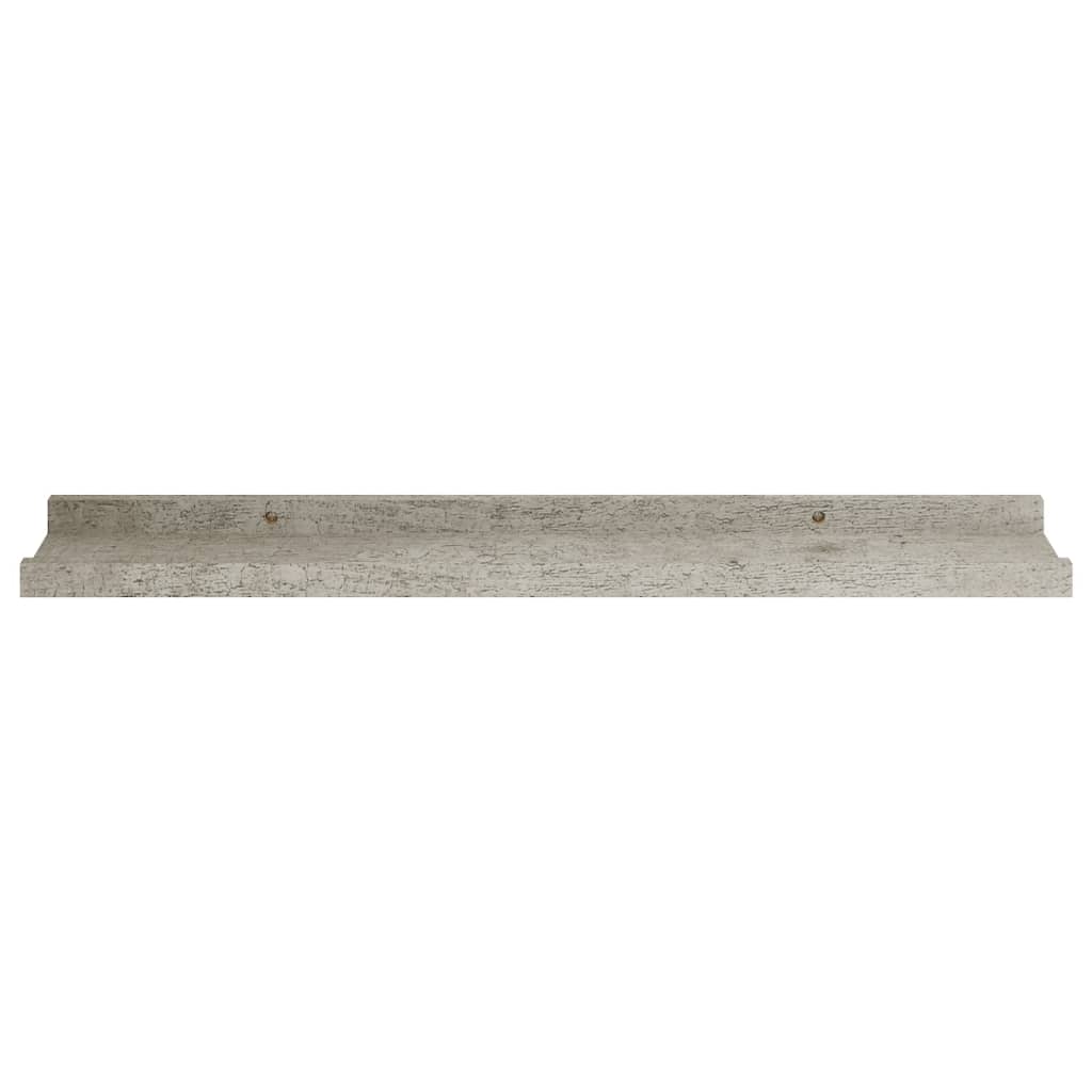 vidaXL 4 db betonszürke fali polc 60 x 9 x 3 cm