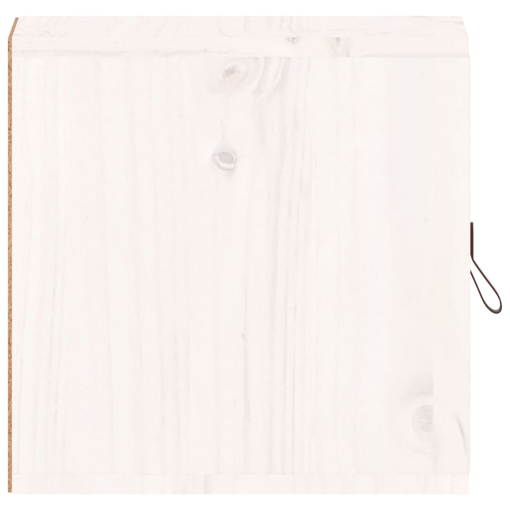 vidaXL fehér tömör fenyőfa faliszekrény 31,5 x 30 x 30 cm