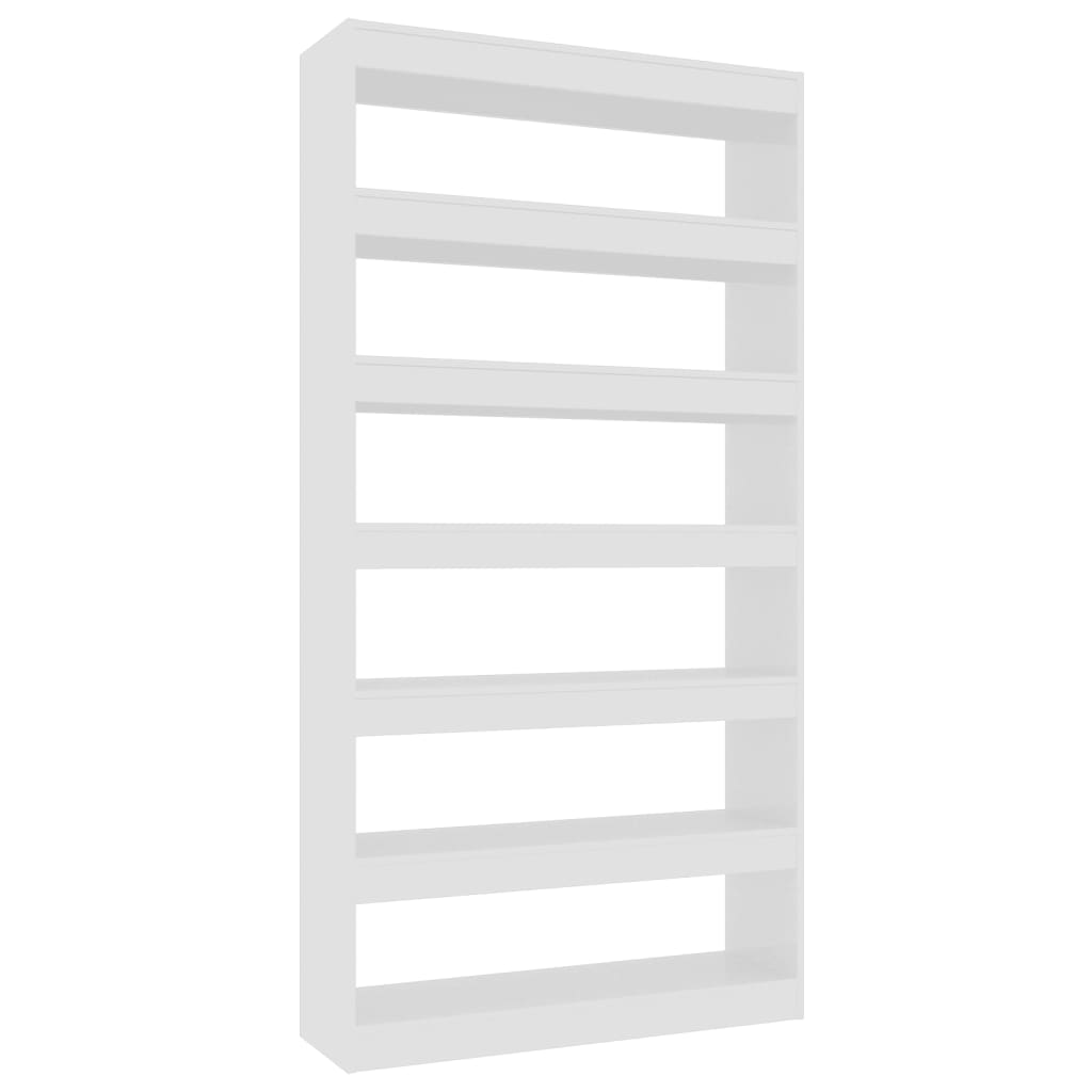 vidaXL magasfényű fehér könyvszekrény/térelválasztó 100 x 30 x 198 cm