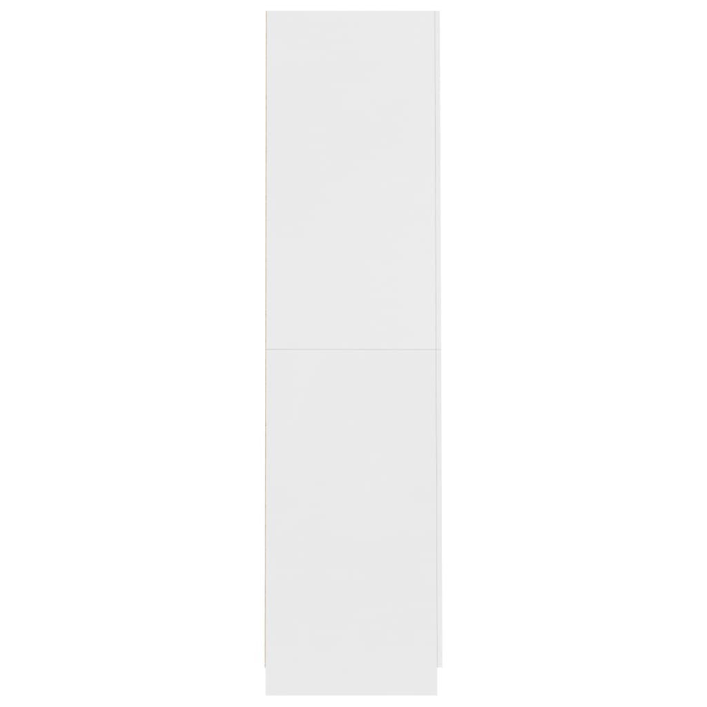 vidaXL fehér forgácslap ruhásszekrény 90 x 52 x 200 cm