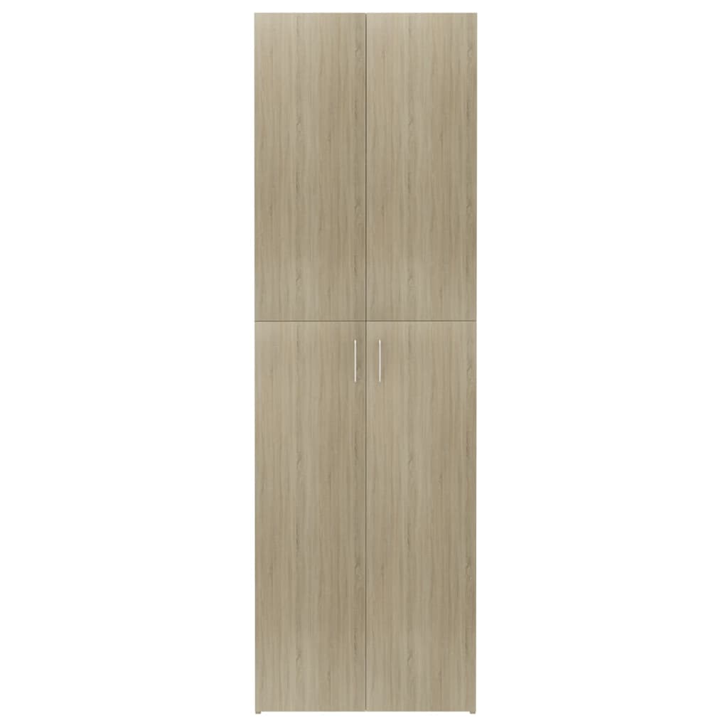 vidaXL sonoma-tölgy színű szerelt fa irodaszekrény 60 x 32 x 190 cm