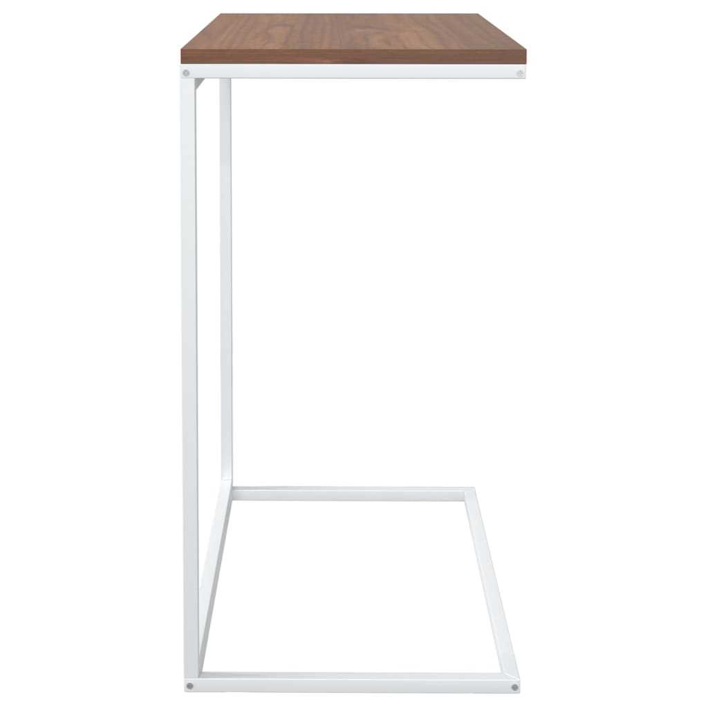 vidaXL fehér szerelt fa kisasztal 55 x 35 x 66 cm