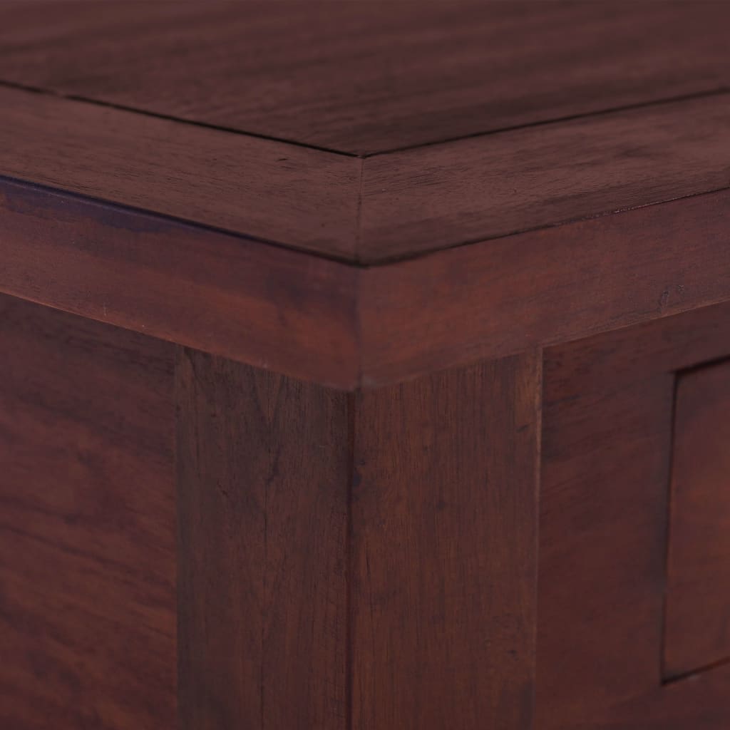 vidaXL klasszikus barna tömör mahagóni dohányzóasztal 68 x 68 x 30 cm