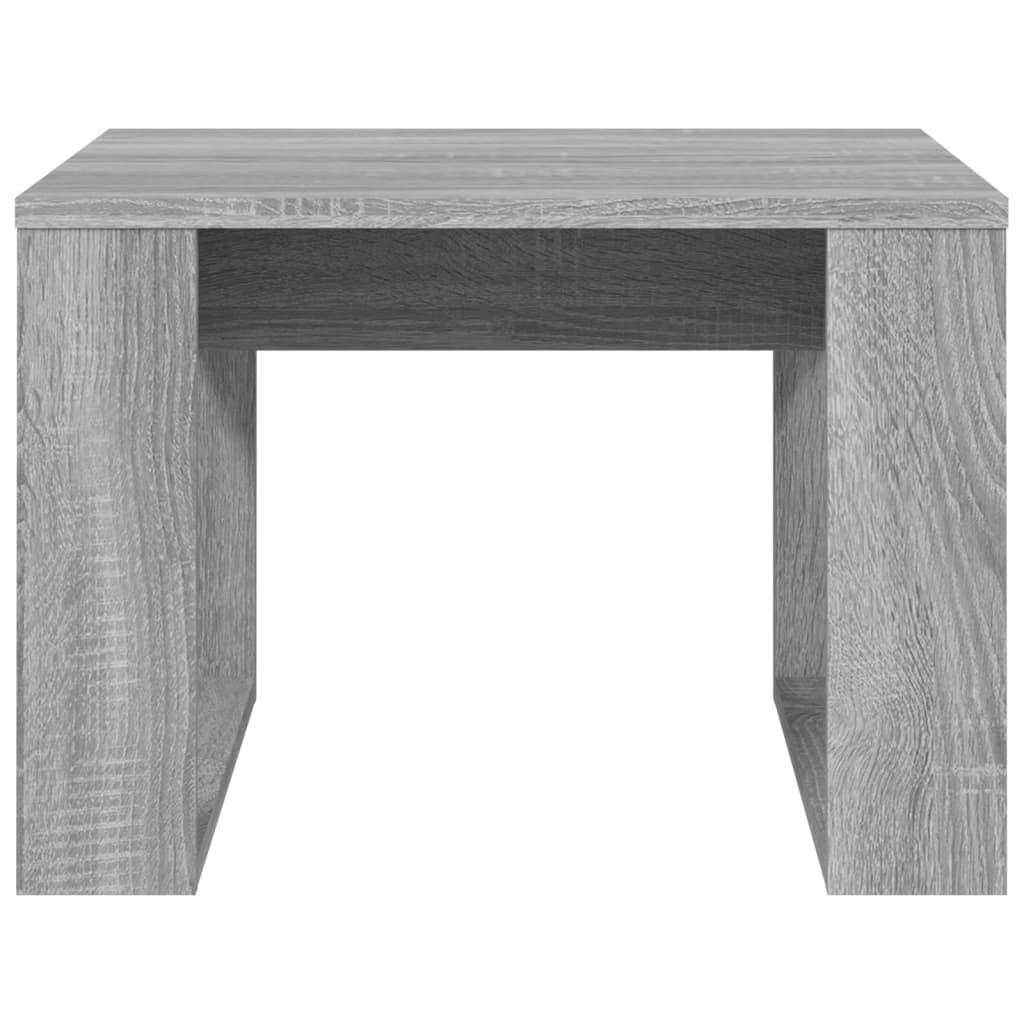 vidaXL szürke sonoma színű szerelt fa kisasztal 50x50x35 cm