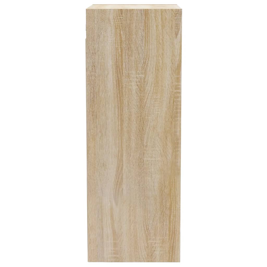 vidaXL sonoma tölgy színű szerelt fa faliszekrény 34,5 x 32,5 x 90 cm