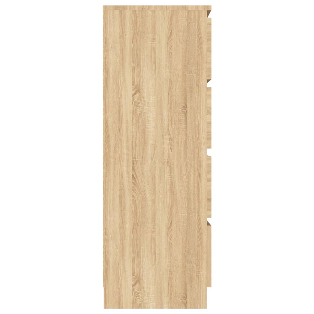vidaXL sonoma-tölgy színű szerelt fa tálalószekrény 60 x 35 x 98,5 cm