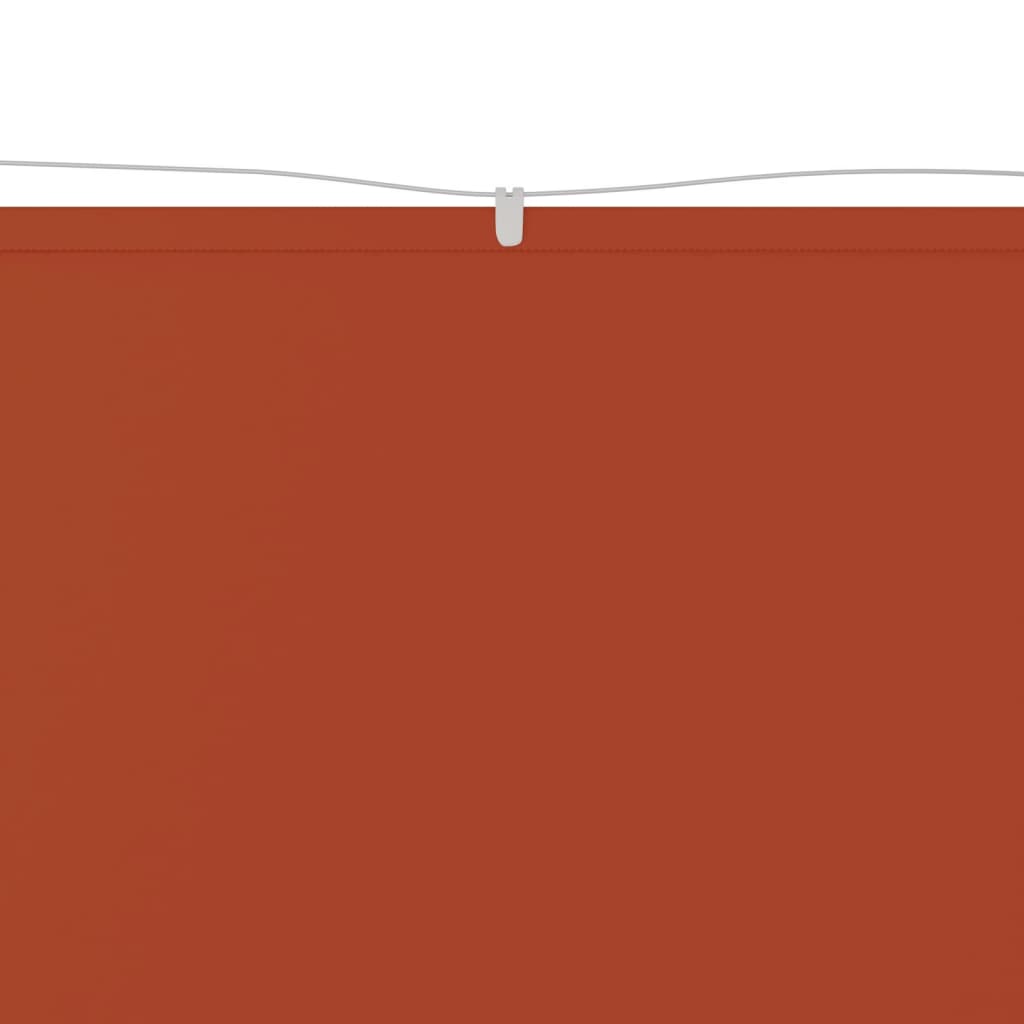 vidaXL terrakotta oxford-szövet függőleges napellenző 250x270 cm