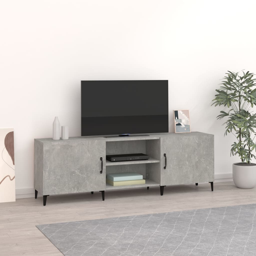 vidaXL betonszürke szerelt fa TV-szekrény 150 x 30 x 50 cm