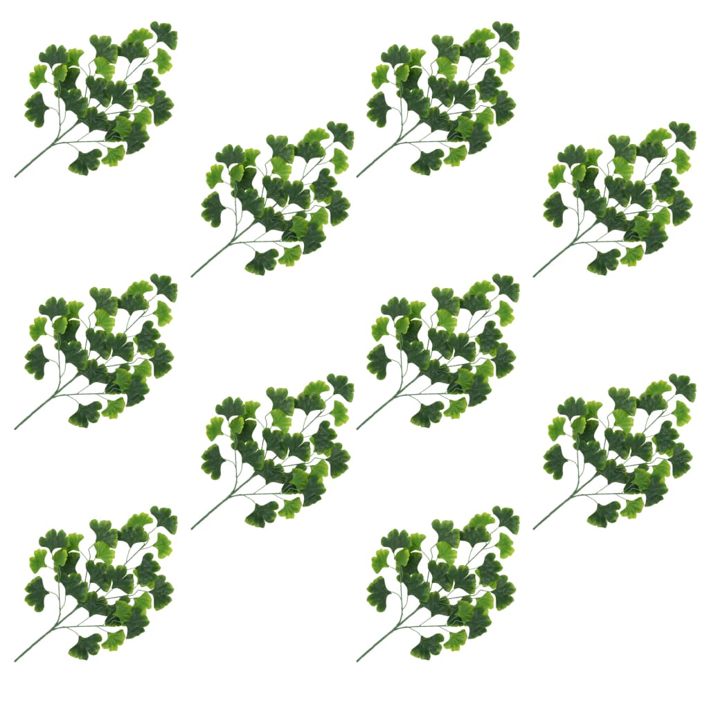 vidaXL 10 darab zöld mű páfrányfenyő levél 65 cm