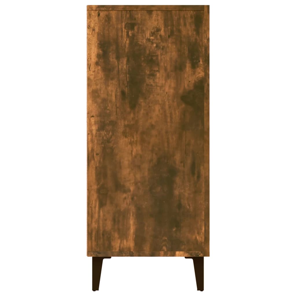 vidaXL füstös tölgy színű szerelt fa tálalószekrény 90 x 34 x 80 cm