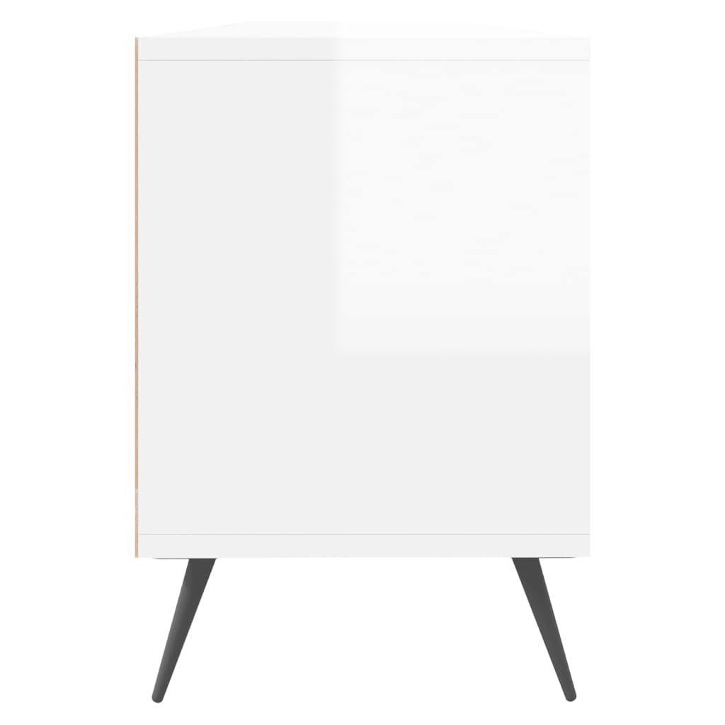 vidaXL magasfényű fehér szerelt fa TV-szekrény 150 x 30 x 44,5 cm