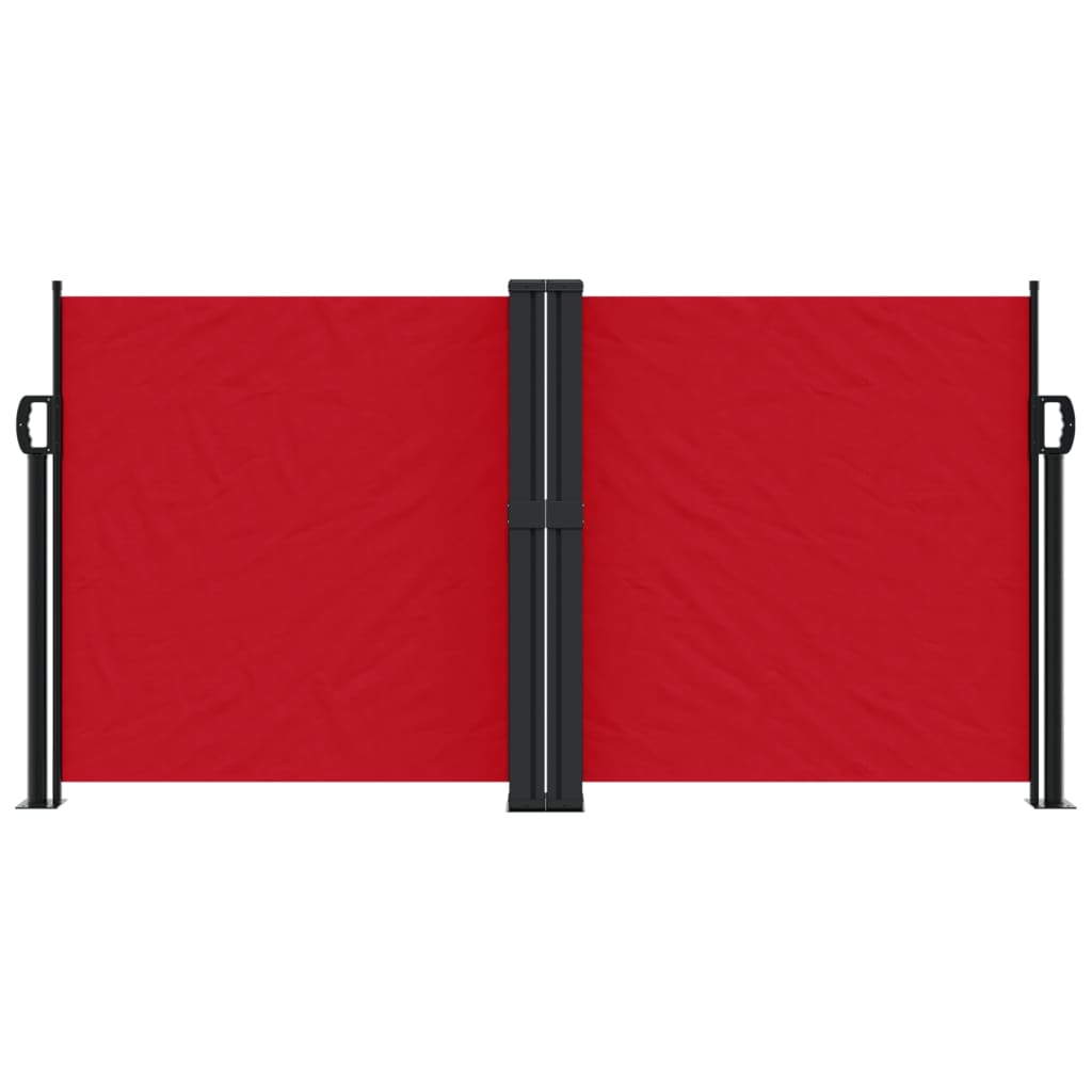 vidaXL piros behúzható oldalsó napellenző 120 x 1000 cm