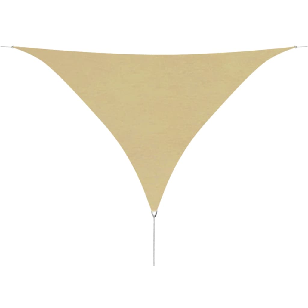 vidaXL háromszög alakú bézs oxford szövet napvitorla 3,6 x 3,6 x 3,6 m