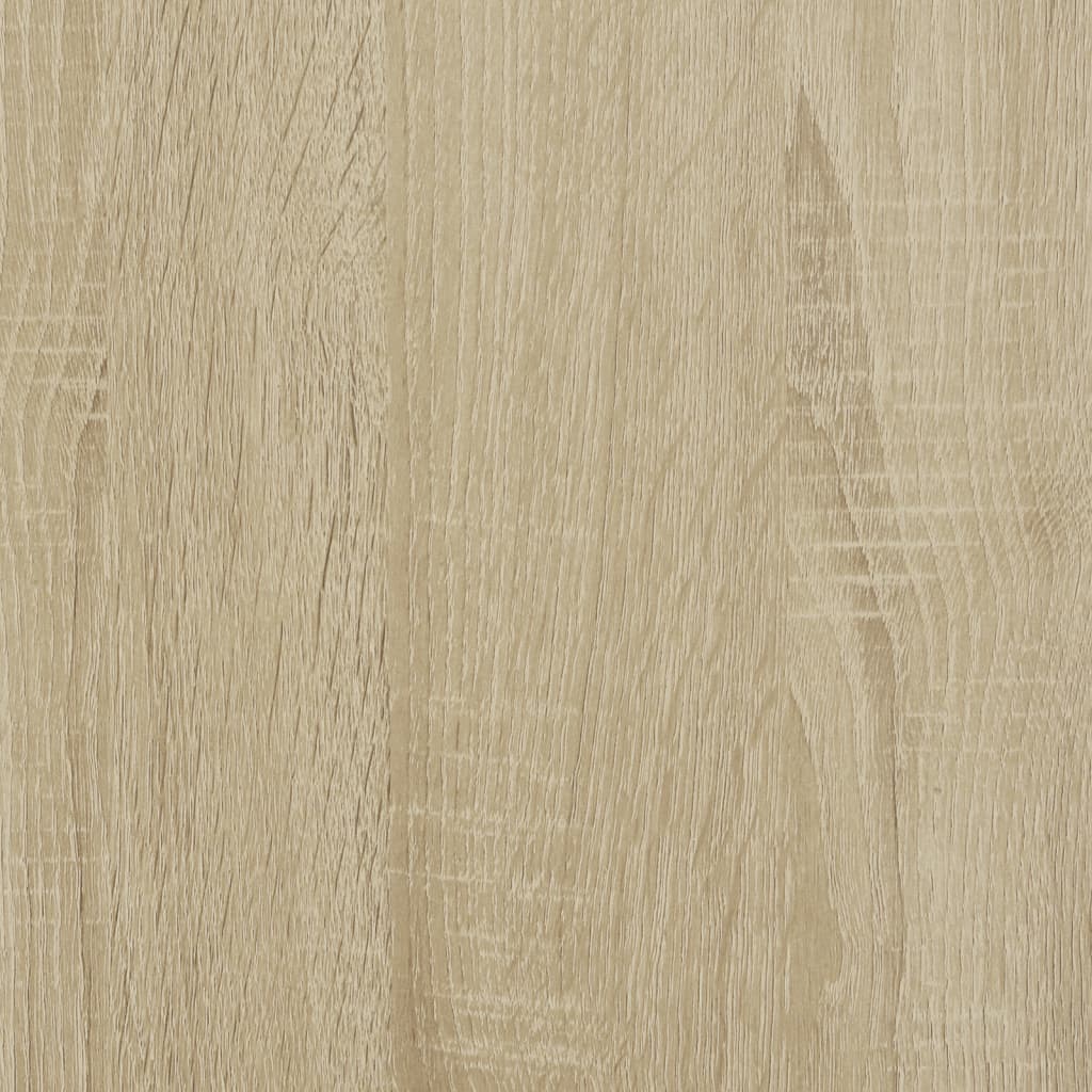 vidaXL 4 szintes sonoma tölgy szerelt fa könyvespolc 139x33,5x149 cm