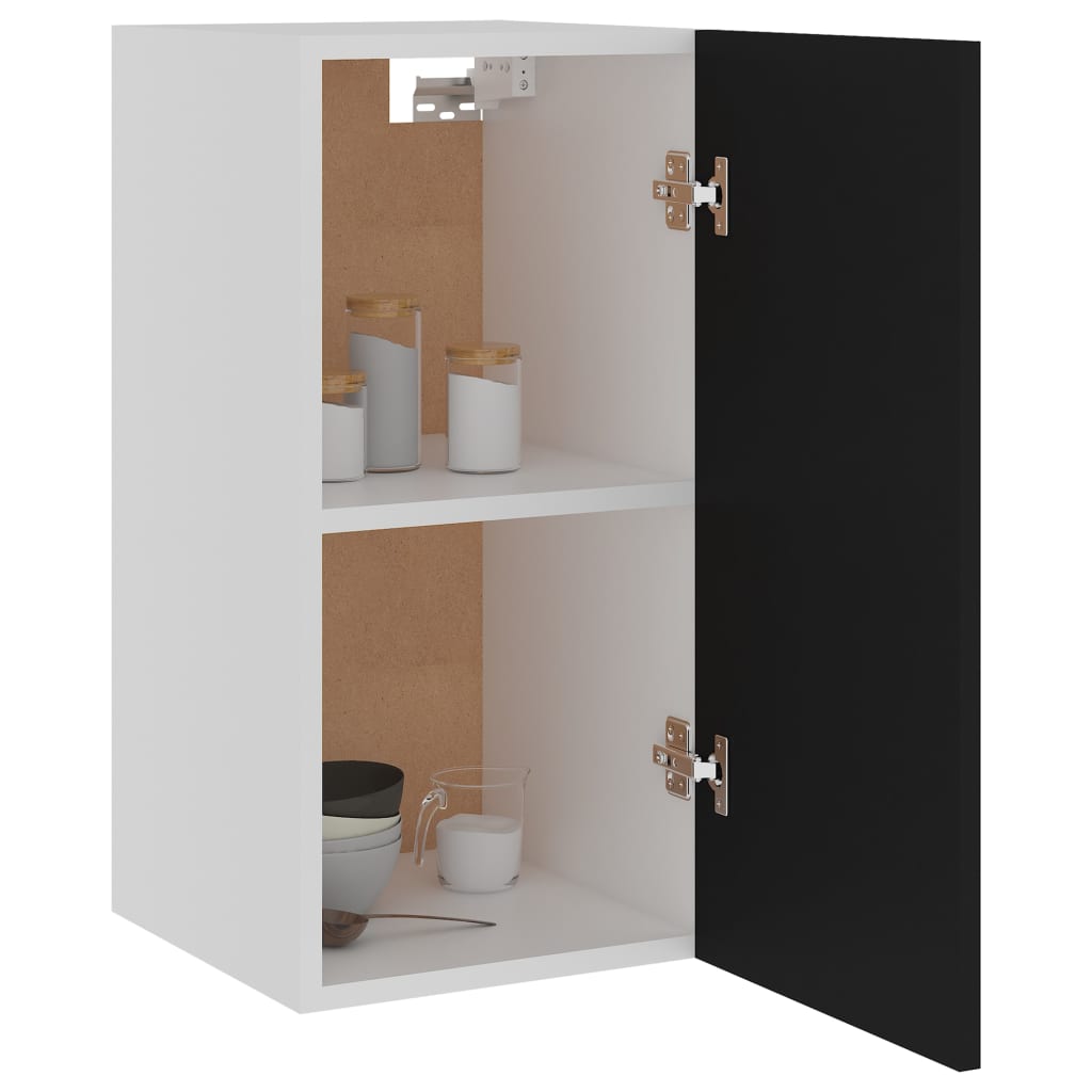 vidaXL fekete forgácslap függő szekrény 29,5 x 31 x 60 cm