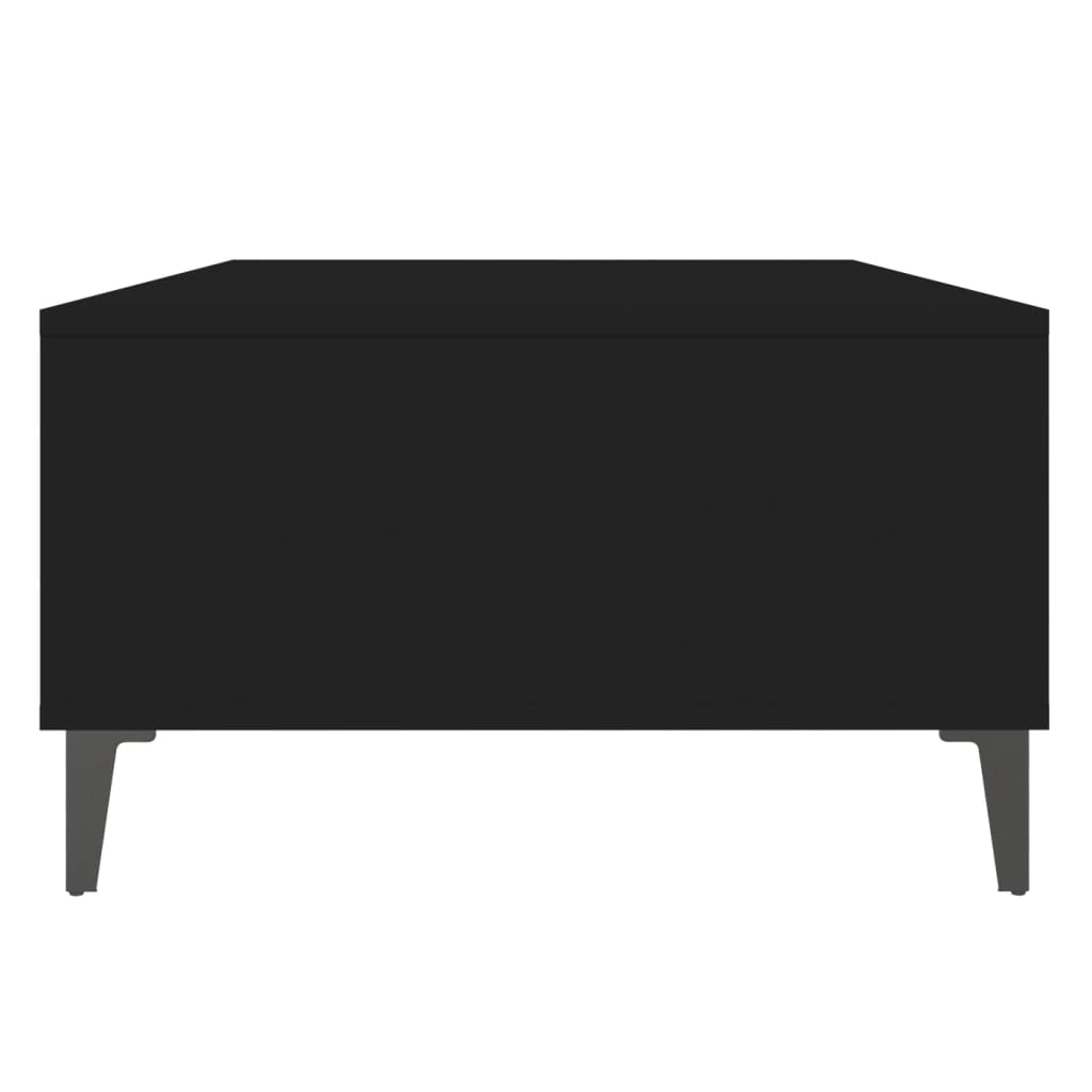 vidaXL fekete forgácslap dohányzóasztal 103,5 x 60 x 35 cm