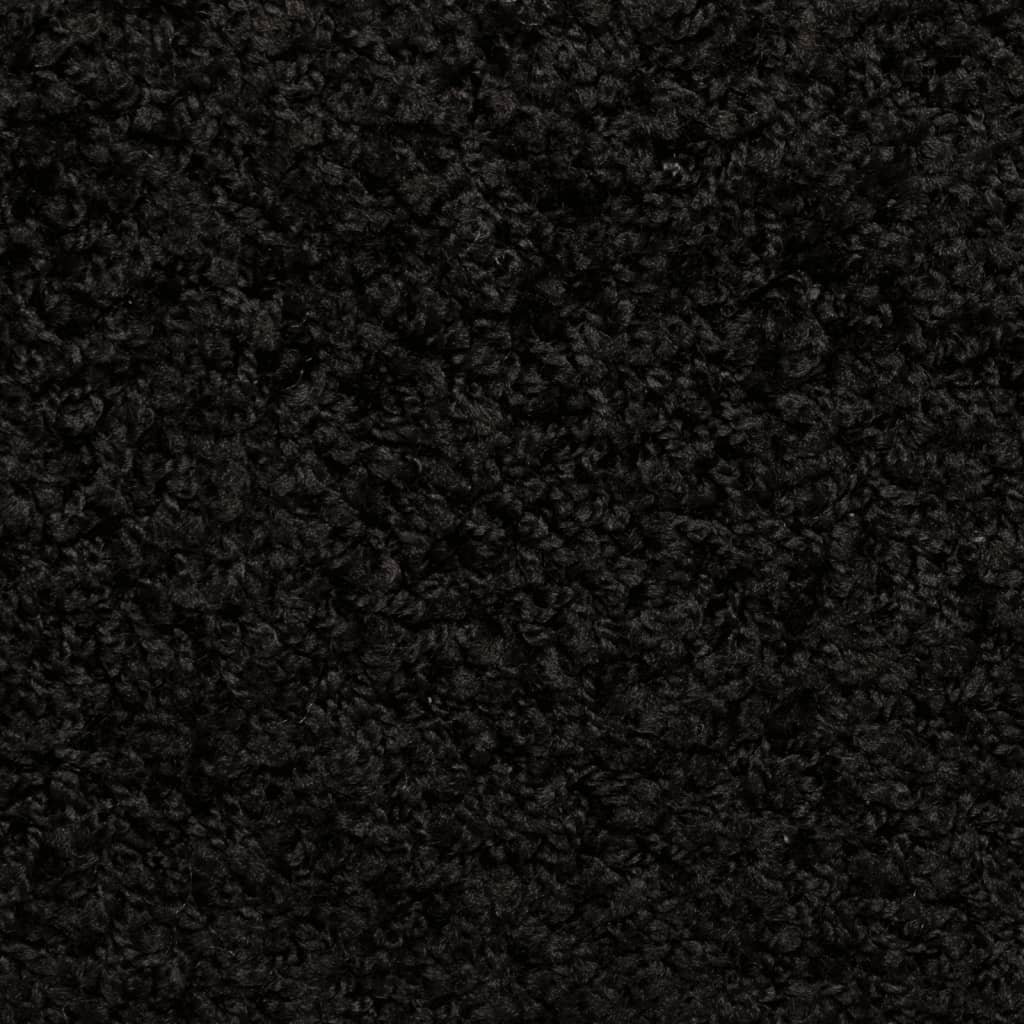 vidaXL 15 db fekete lépcsőszőnyeg 65x21x4 cm