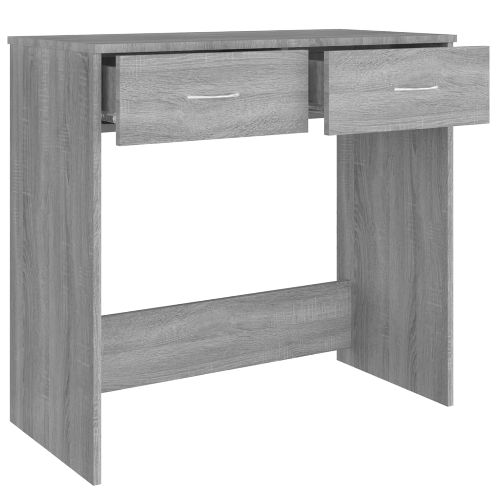 vidaXL szürke sonoma színű szerelt fa íróasztal 80x40x75 cm