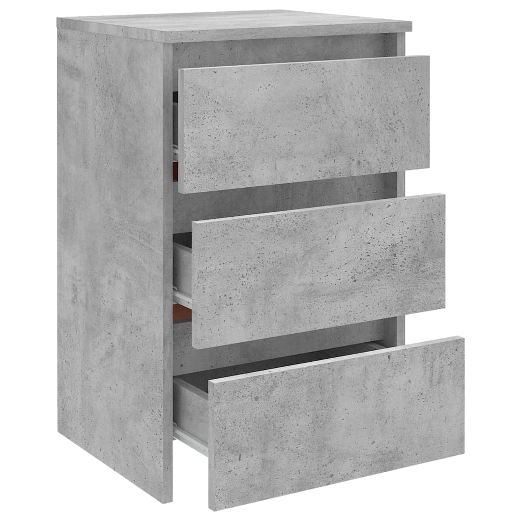 vidaXL betonszürke forgácslap éjjeliszekrény 40 x 35 x 62,5 cm
