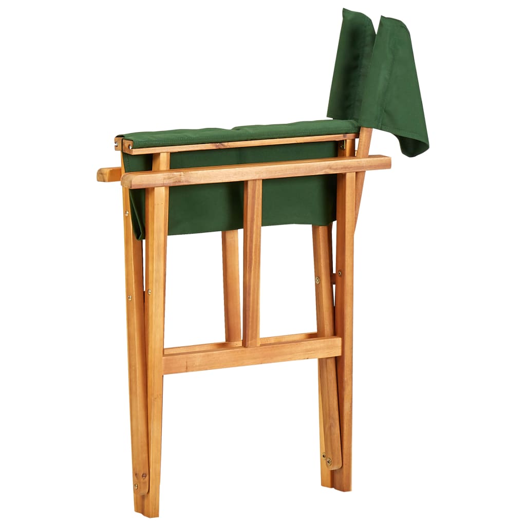 vidaXL 2 db zöld tömör akácfa rendezői szék