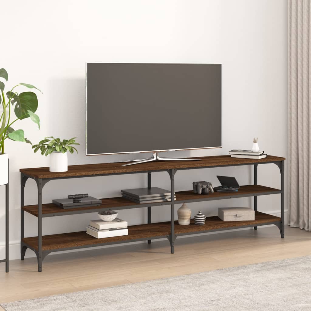 vidaXL barna tölgy színű szerelt fa TV-szekrény 160 x 30 x 50 cm