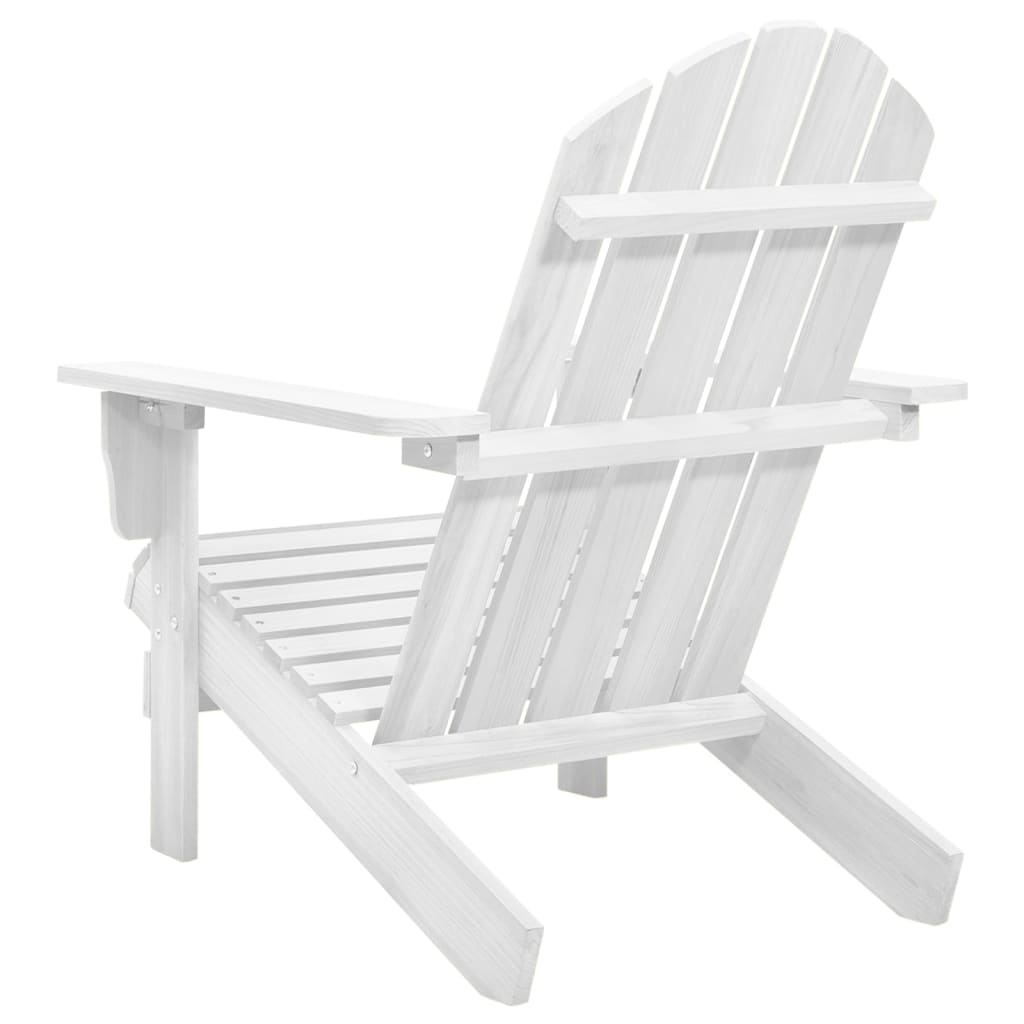 vidaXL fehér fa kerti szék