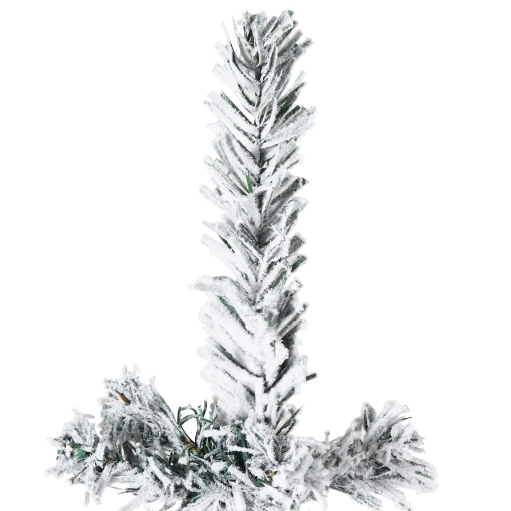 vidaXL hópelyhes vékony fél műkarácsonyfa állvánnyal 150 cm