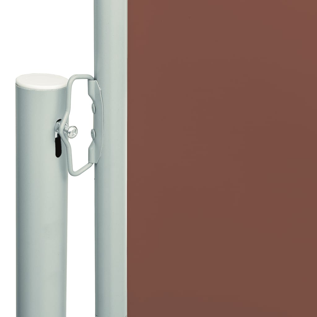 vidaXL barna behúzható oldalsó terasznapellenző 220 x 600 cm