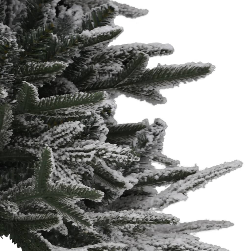 vidaXL PVC és PE megvilágított műkarácsonyfa hóval 150 cm