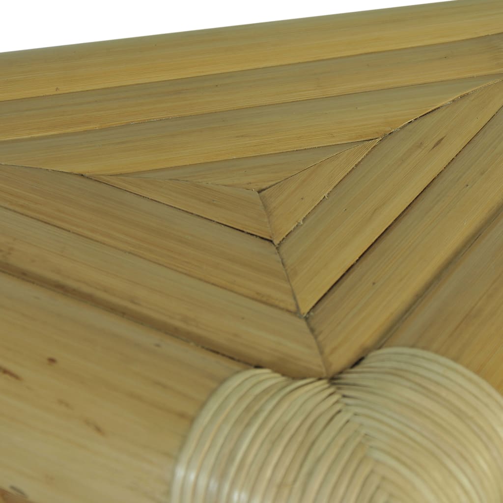 vidaXL 2 db természetes bambusz éjjeliszekrény 60 x 60 x 40 cm