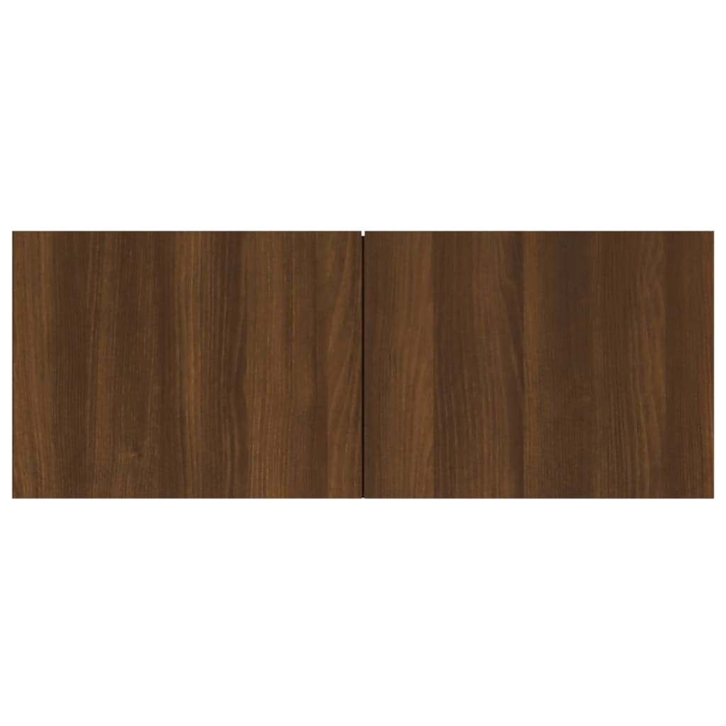 vidaXL 2 db barna tölgy színű szerelt fa TV-szekrény 80 x 30 x 30 cm