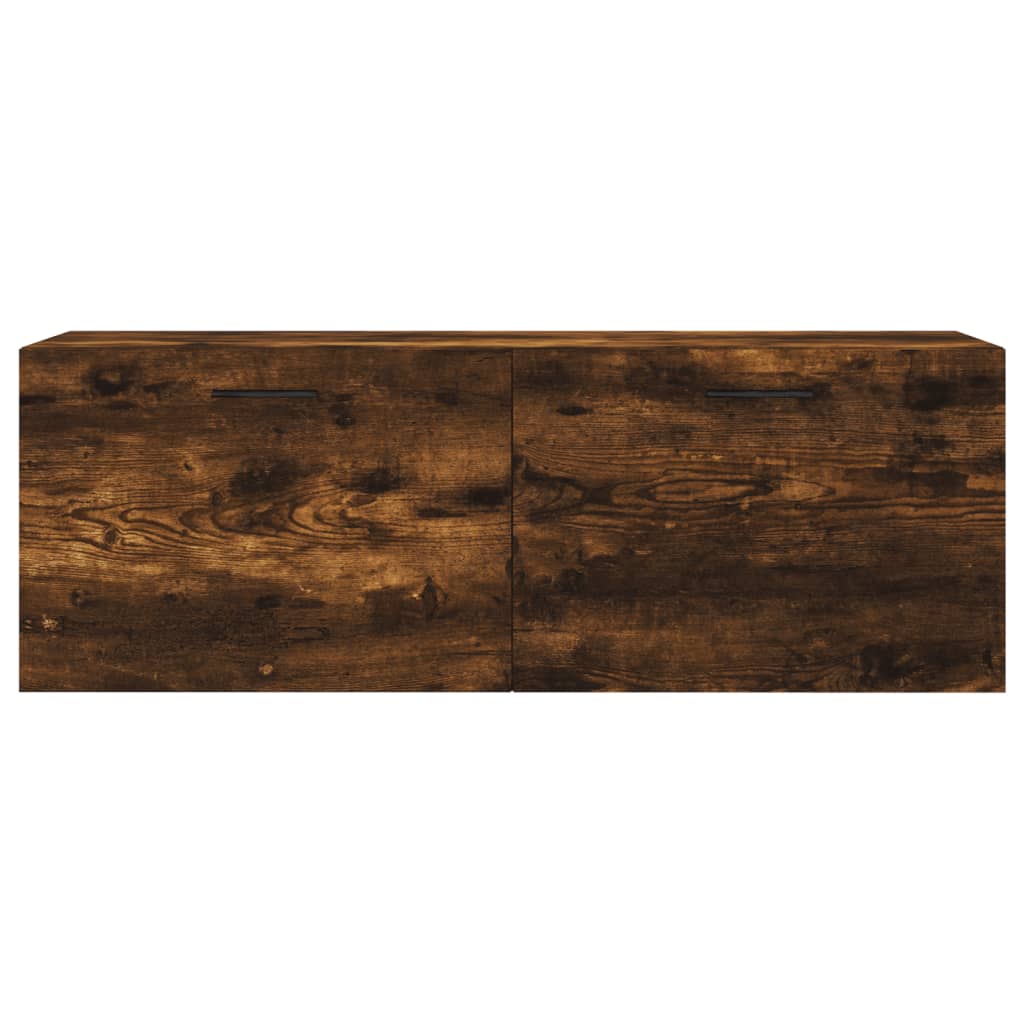 vidaXL füstös tölgyszínű szerelt fa faliszekrény 100 x 36,5 x 35 cm