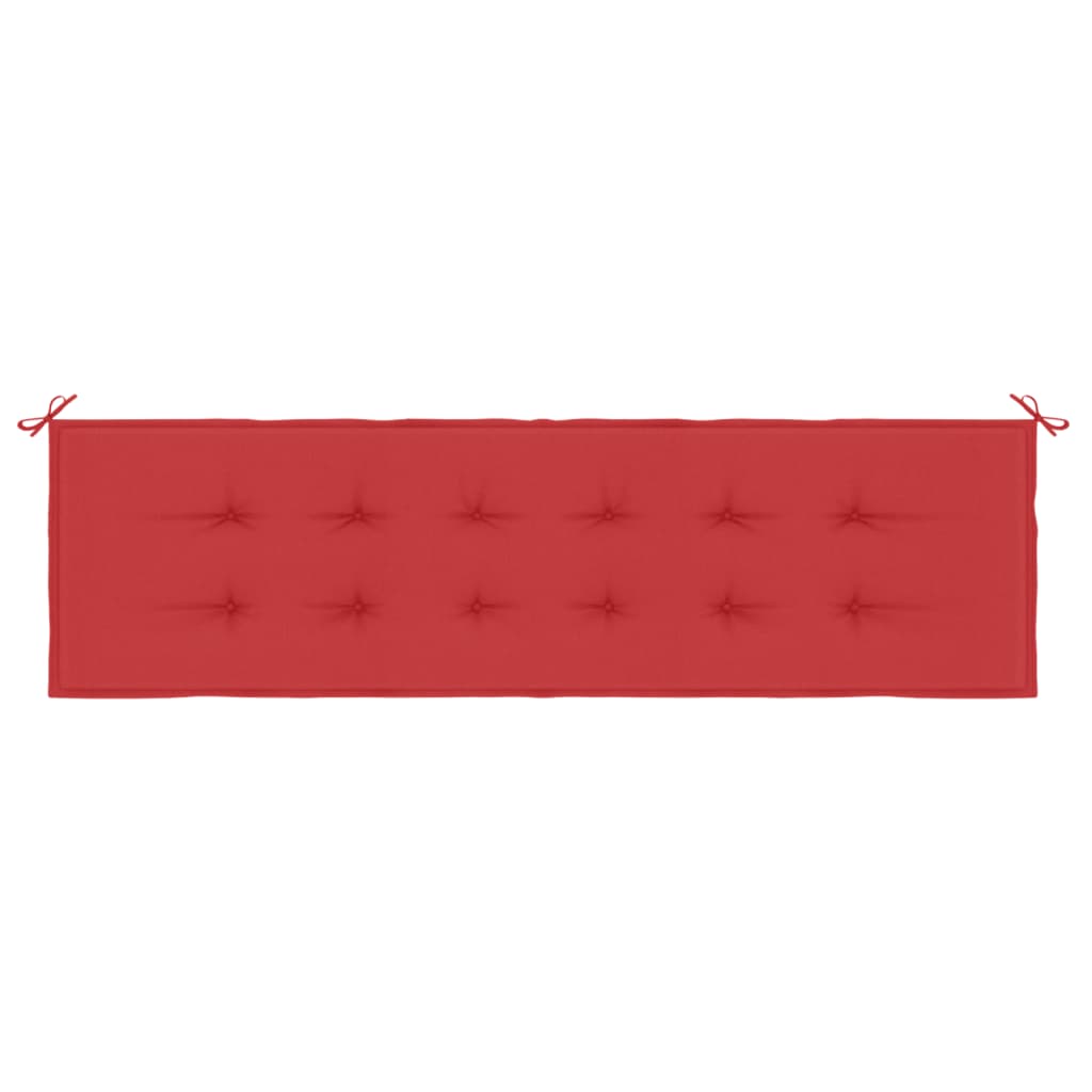 vidaXL piros oxford szövet kerti padpárna 180 x 50 x 3 cm