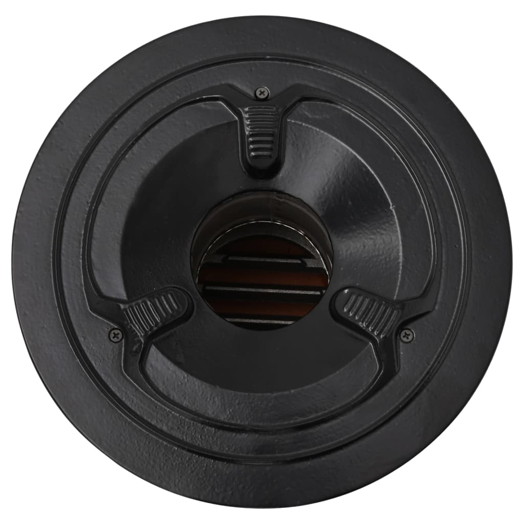 vidaXL fekete fém fatüzelésű kempingtűzhely 50 x 33,5 x 30,5 cm