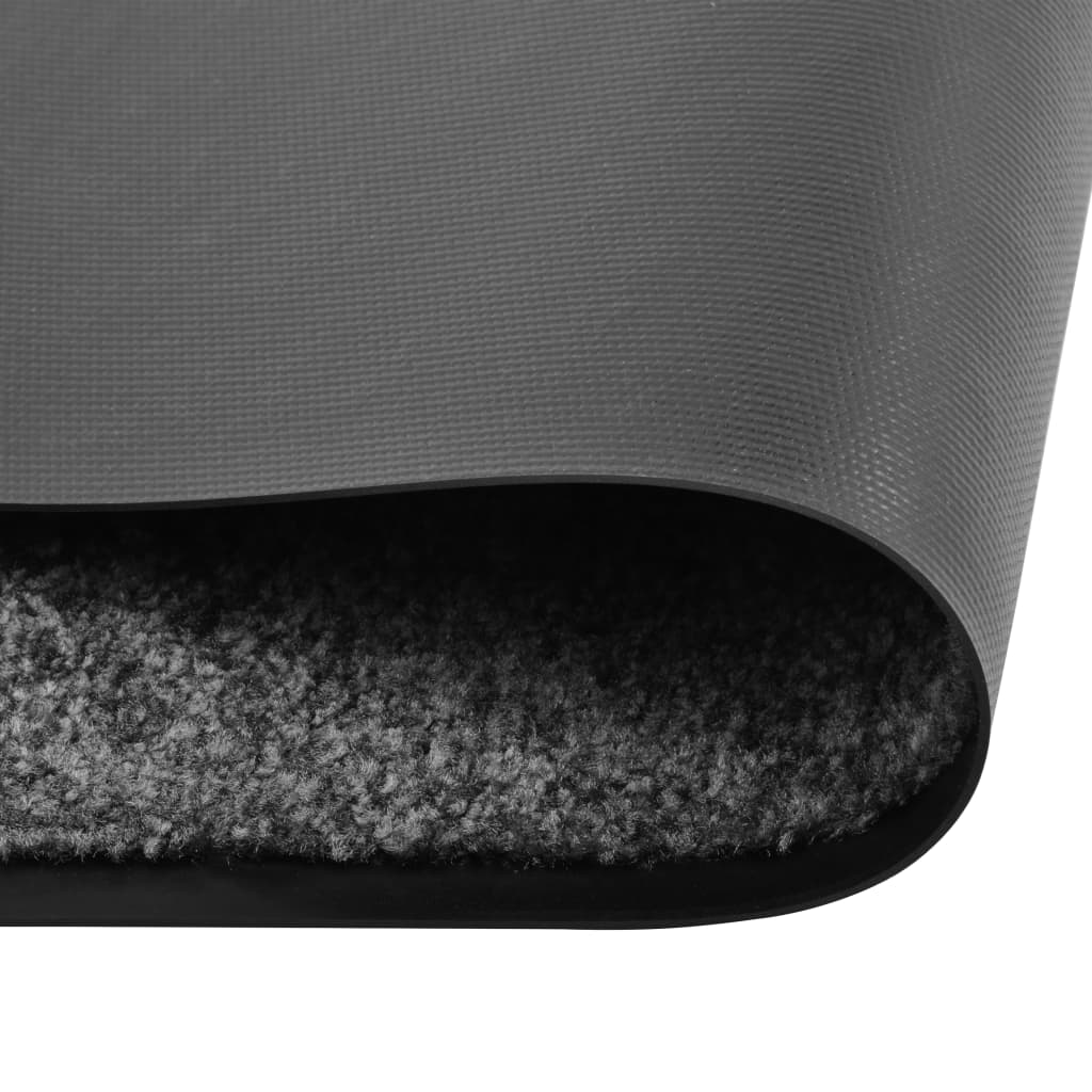 vidaXL antracitszürke kimosható lábtörlő 60 x 90 cm